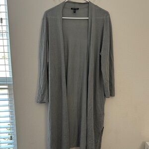 Eileen fisher XL Gray Open Front Cardigan